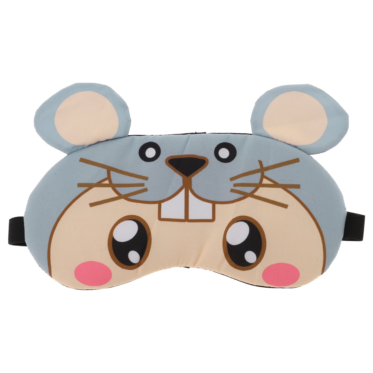Soft Cartoon Mouse Eyes Sleep Mask Eye Shade Cover for Rest Gray
