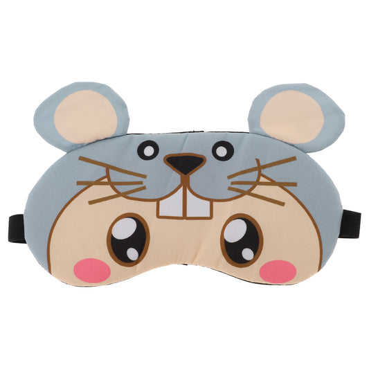 Soft Cartoon Mouse Eyes Sleep Mask Eye Shade Cover for Rest Gray