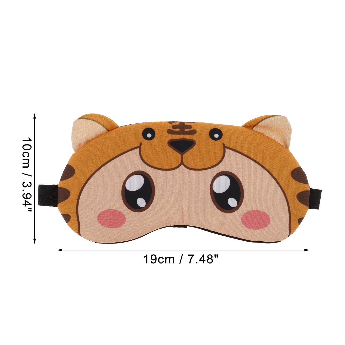Soft Cartoon  Eyes Sleep Mask Eye Shade Cover for Rest Orange