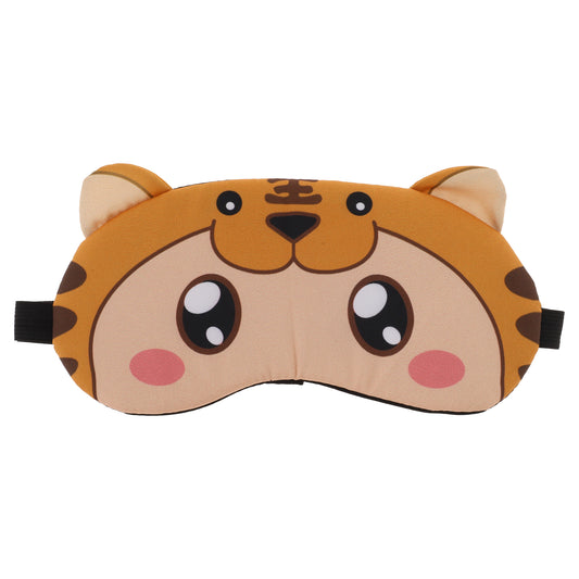 Soft Cartoon  Eyes Sleep Mask Eye Shade Cover for Rest Orange