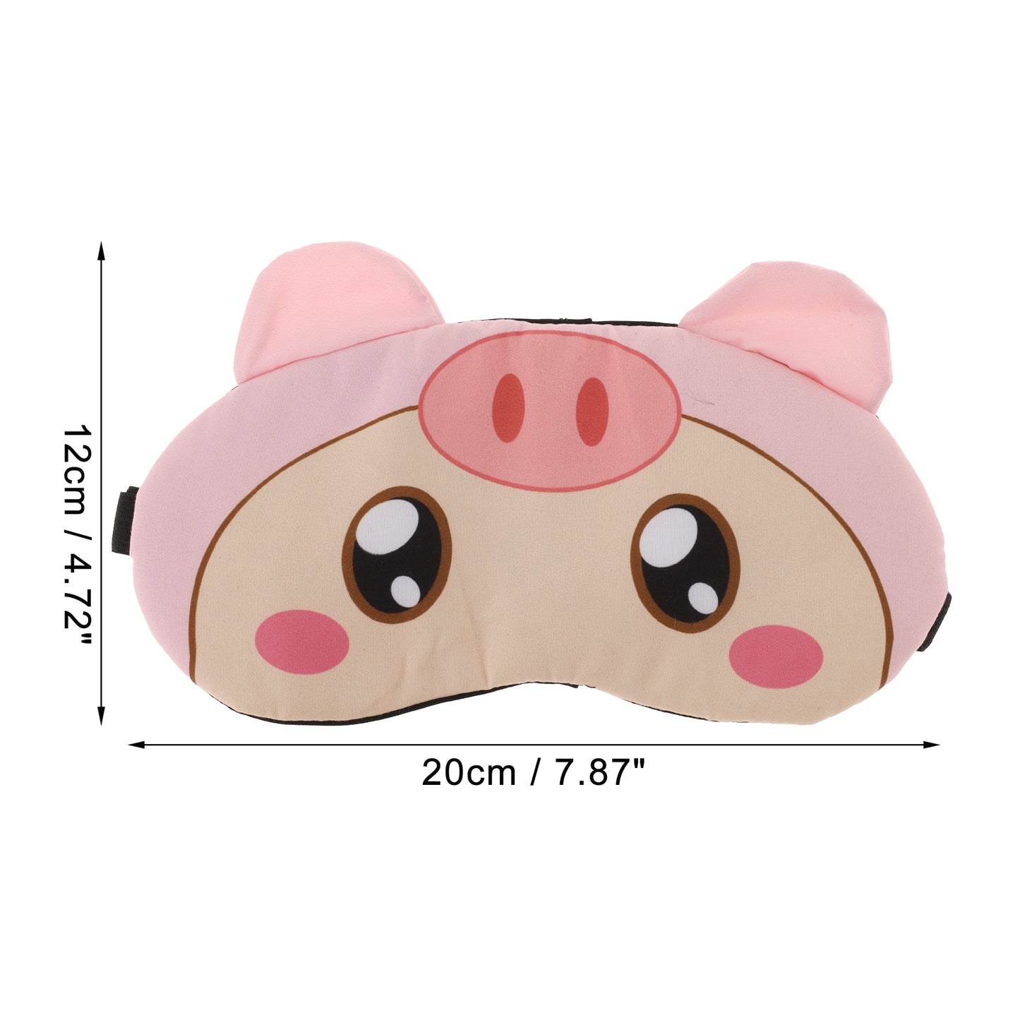 Soft Cartoon Pig Eyes Sleep Mask Eye Shade Cover for Rest Pink