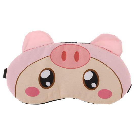 Soft Cartoon Pig Eyes Sleep Mask Eye Shade Cover for Rest Pink