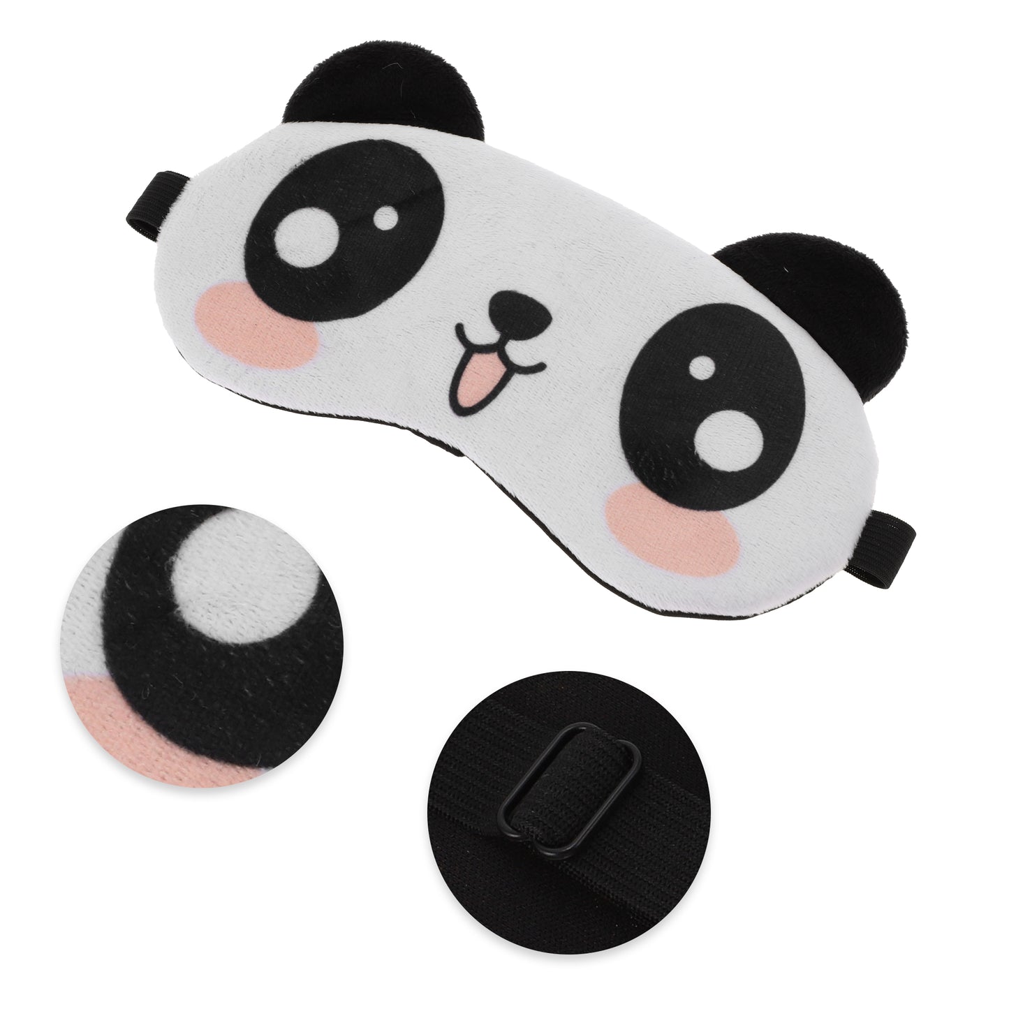 Soft Eyes Sleep Mask Eye Shade Cover for Rest Black White