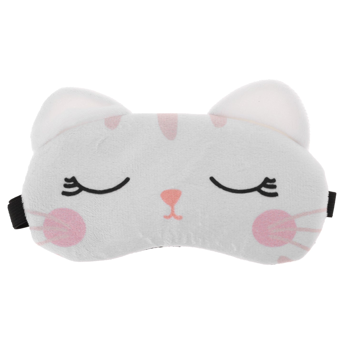 Soft Cute Cat Eyes Sleep Mask for Rest White