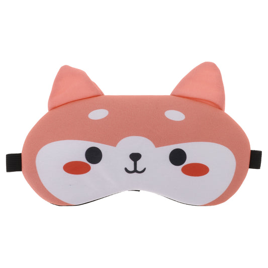 Soft Cute Eyes Sleep Mask Eye Shade Cover for Rest Pink White