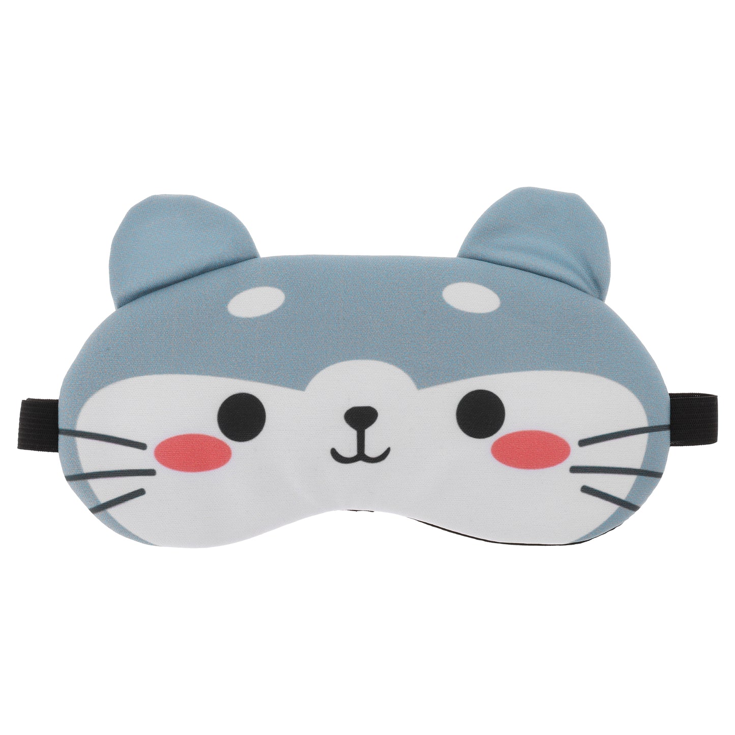 Soft Cute Cat Eyes Sleep Mask Eye Shade Cover for Rest Gray White