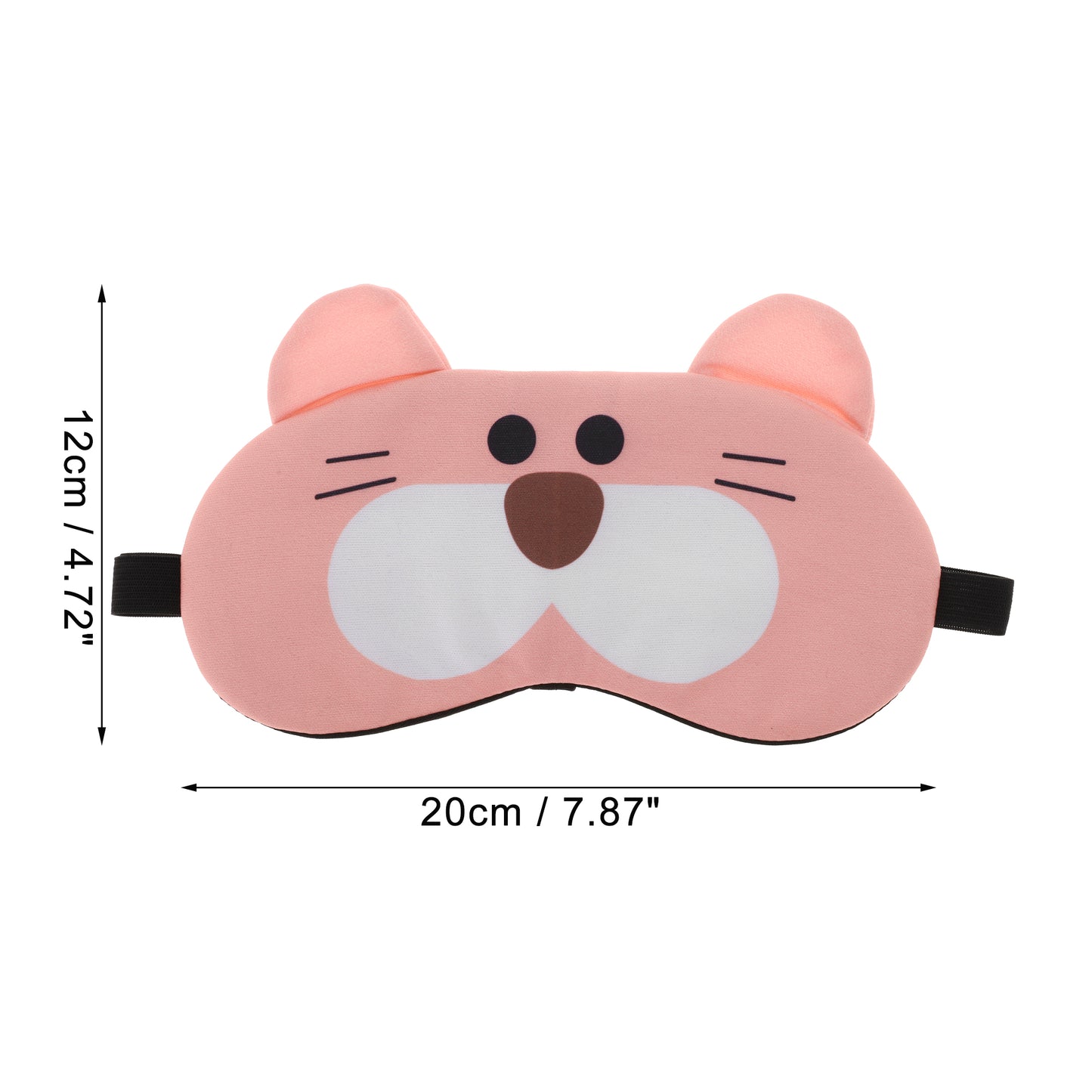 Soft Tiger Eyes Sleep Mask Eye Shade Cover for Rest Pink White