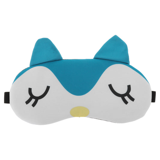 Soft Cute Penguins Eyes Sleep Mask Eye Shade Cover for Rest Blue White