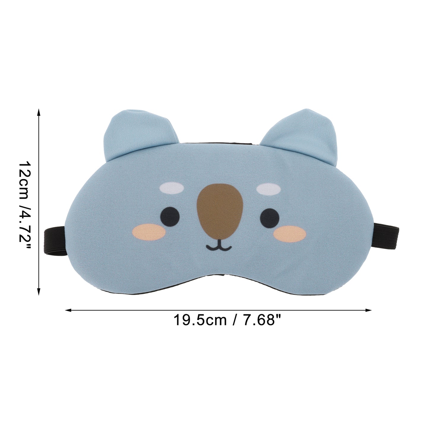 Soft Koala Eyes Sleep Mask Eye Shade Cover for Rest Gray