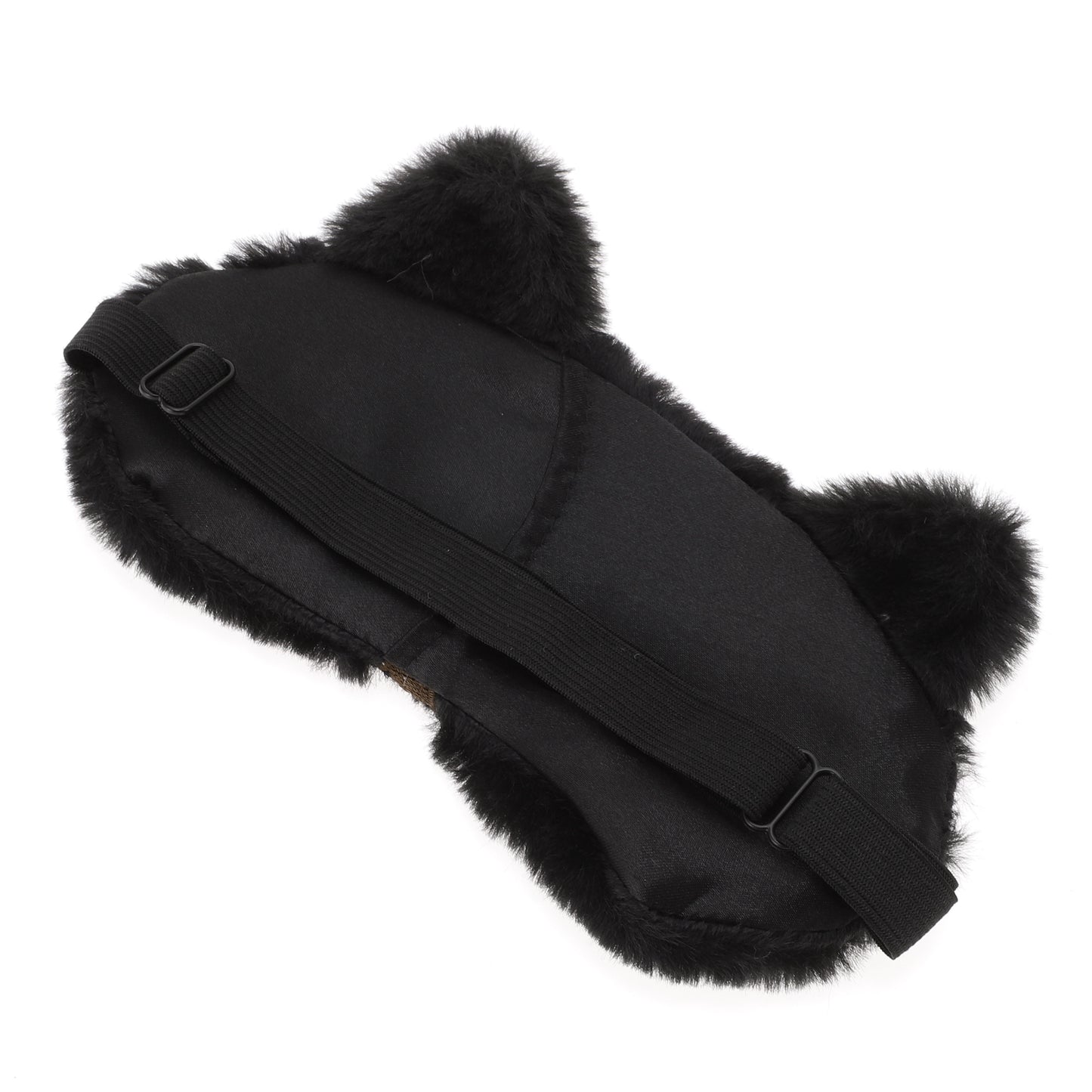 Soft Fox Eyes Sleep Mask Eye Shade Cover for Travel Black