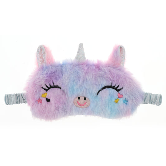 Soft Cartoon Style Eyes Sleep Mask for Rest for Travel Blue, Purple