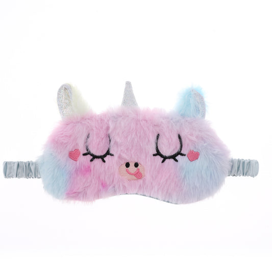 Breathable Soft Cartoon Eyes Sleep Mask Blue, Pink