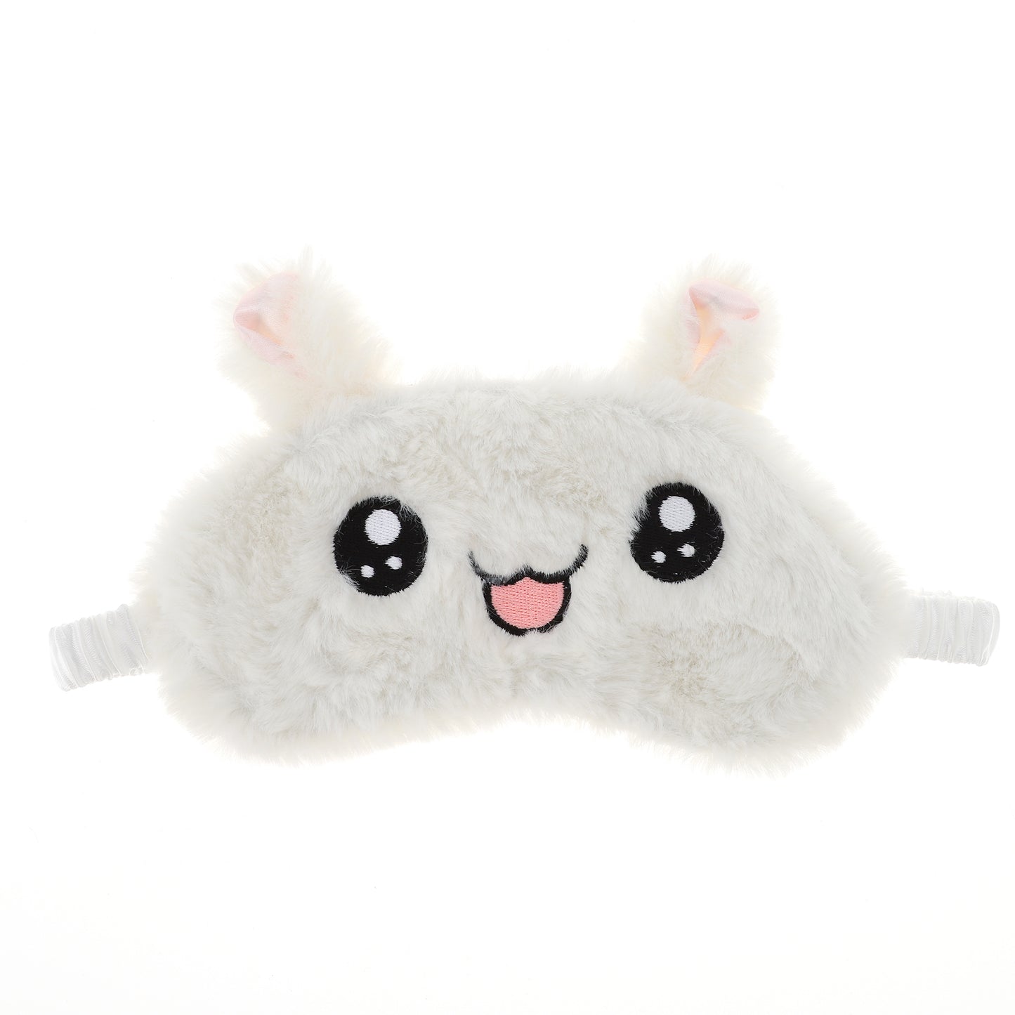 Soft Happy Rabbit Eyes Sleep Mask Eye Shade Cover for Rest Beige