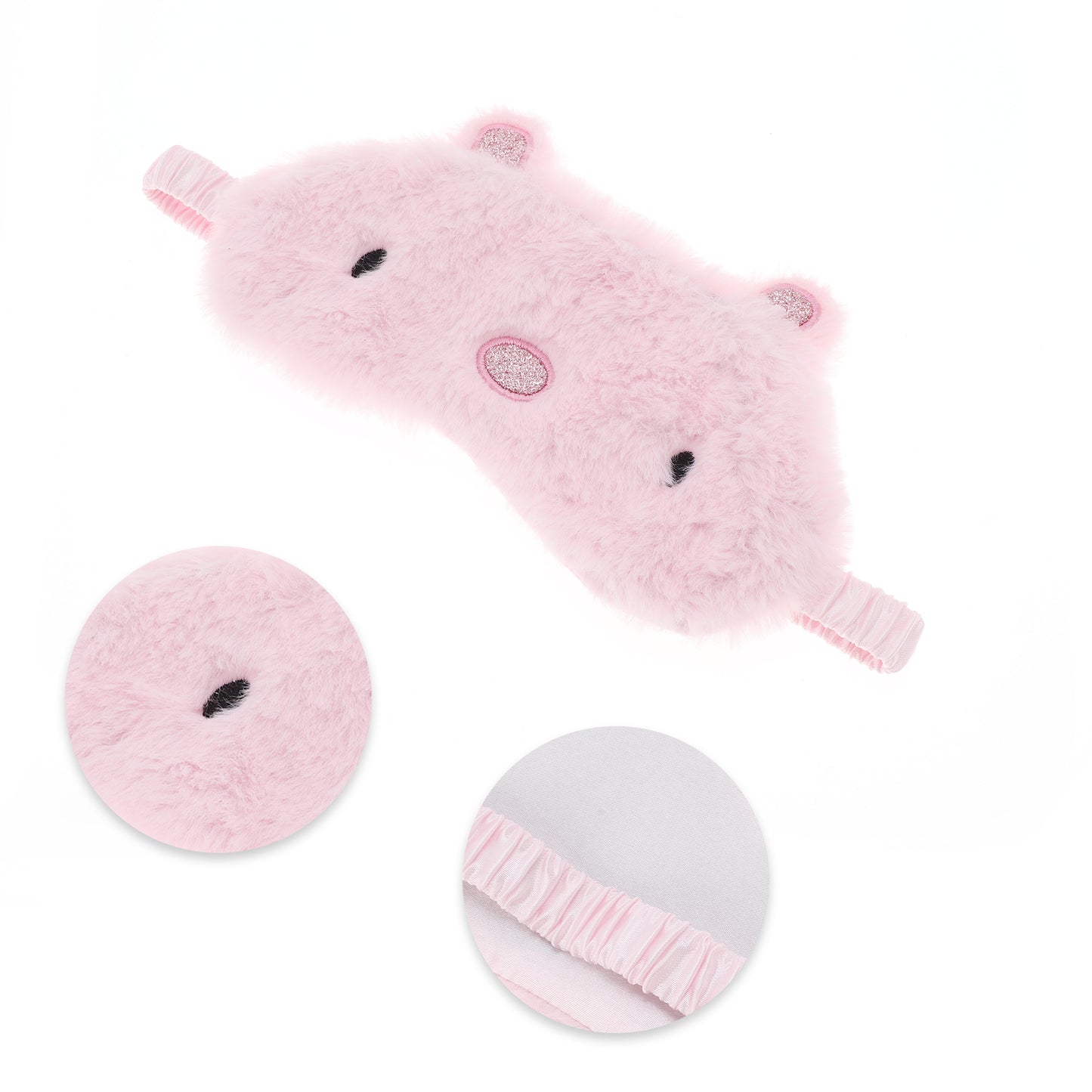 Soft Pig Eyes Sleep Mask Eye Shade Cover for Rest Pink
