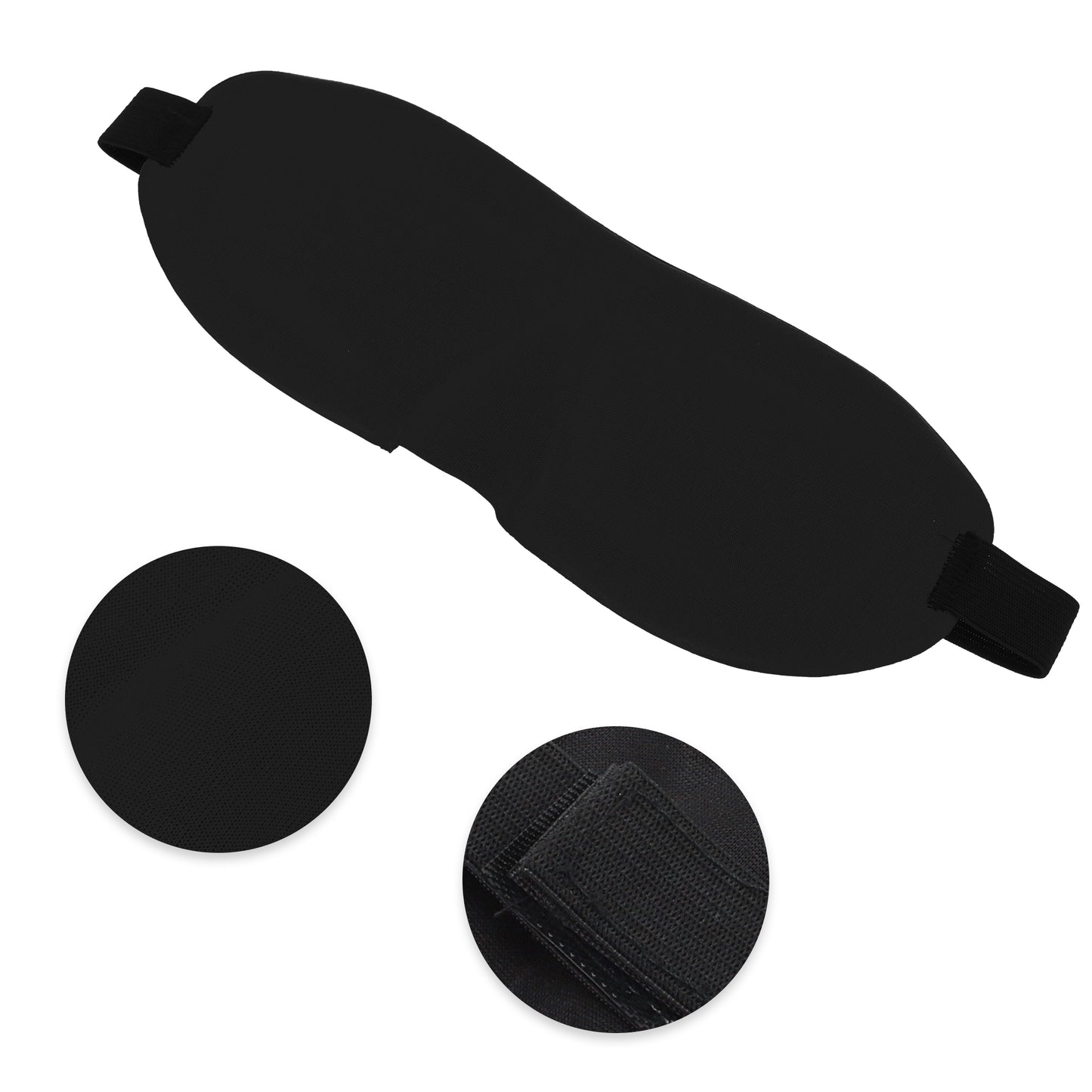 Soft Square 3D Sleep Mask Eye Shade Cover for Rest for Travel Black
