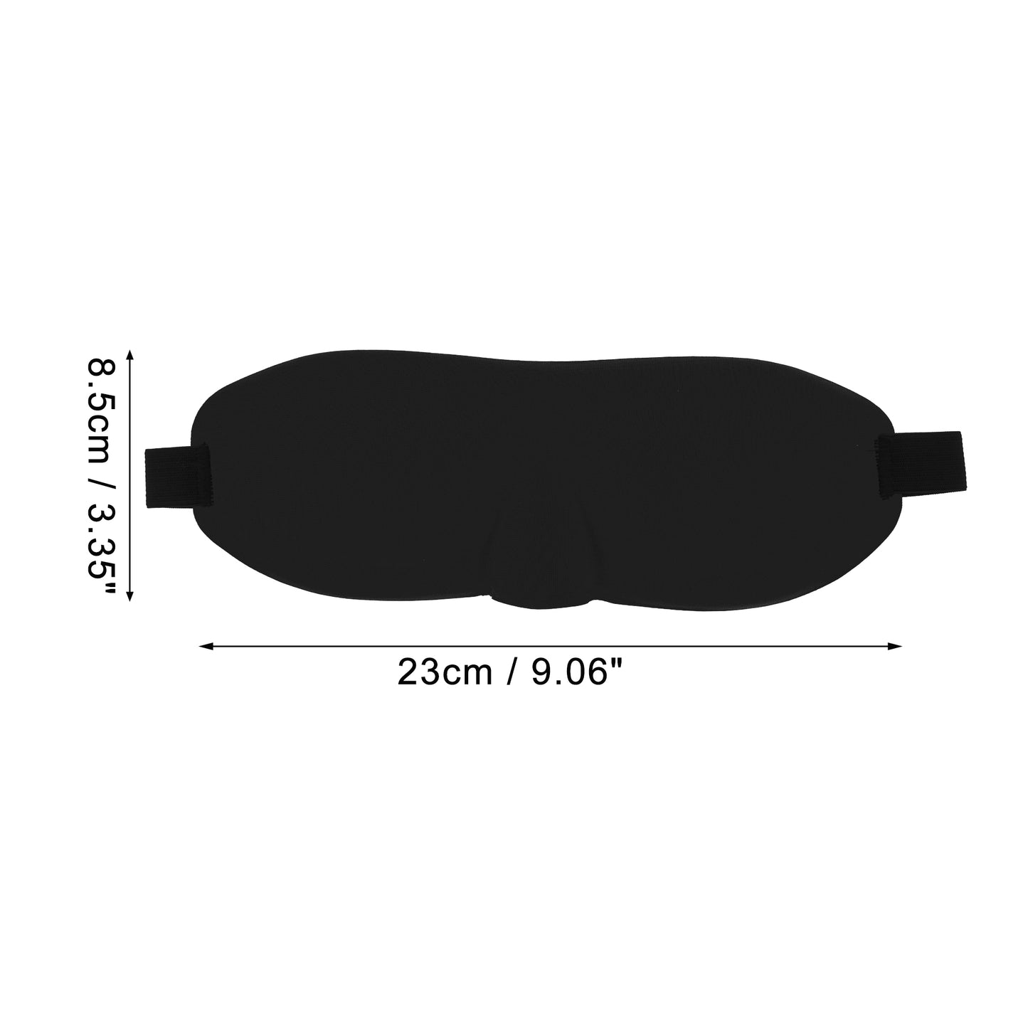 Soft Square 3D Sleep Mask Eye Shade Cover for Rest for Travel Black