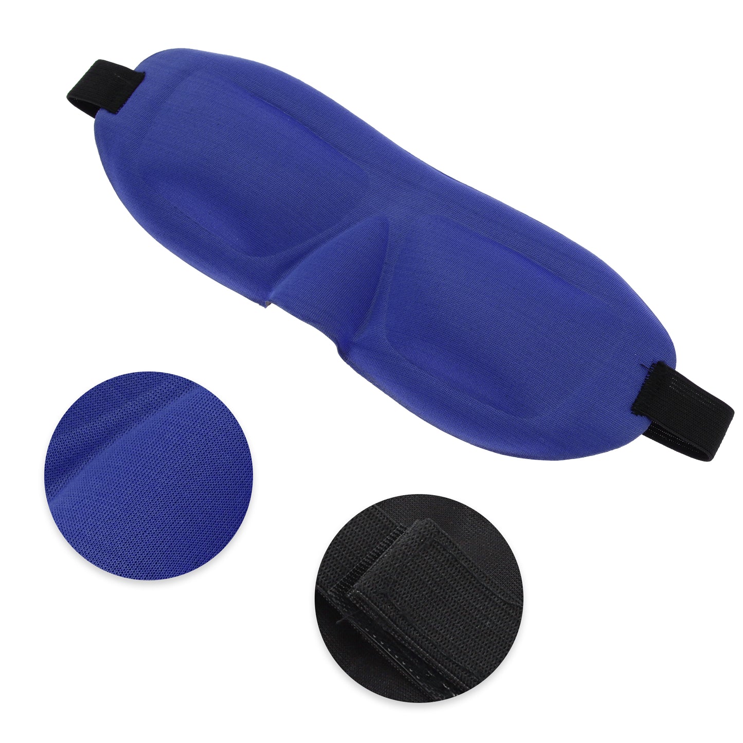 Soft Square 3D Sleep Mask Eye Shade Cover for Rest for Travel Blue