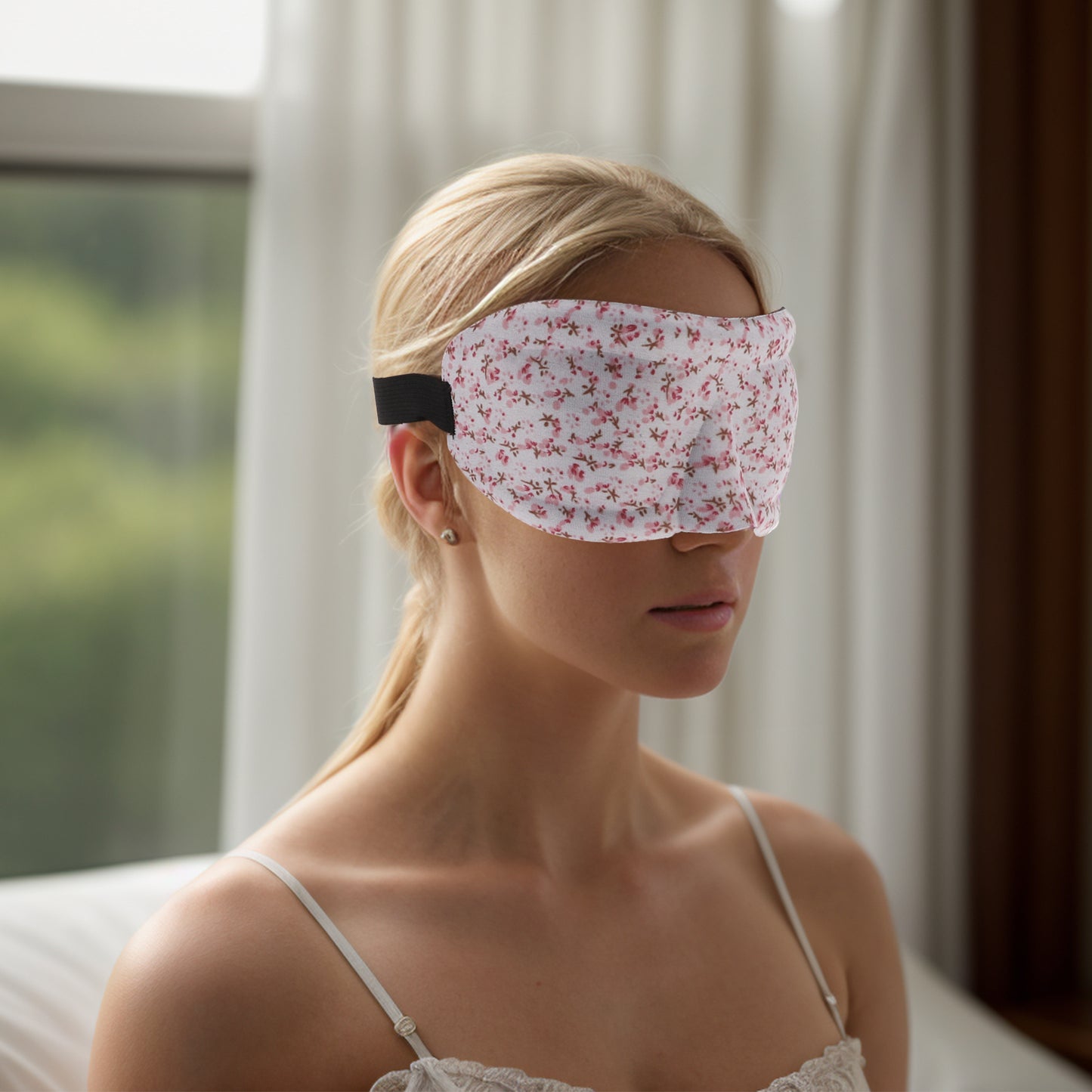 Soft Floral Style 3D Sleep Mask Eye Shade Cover for Rest Pink