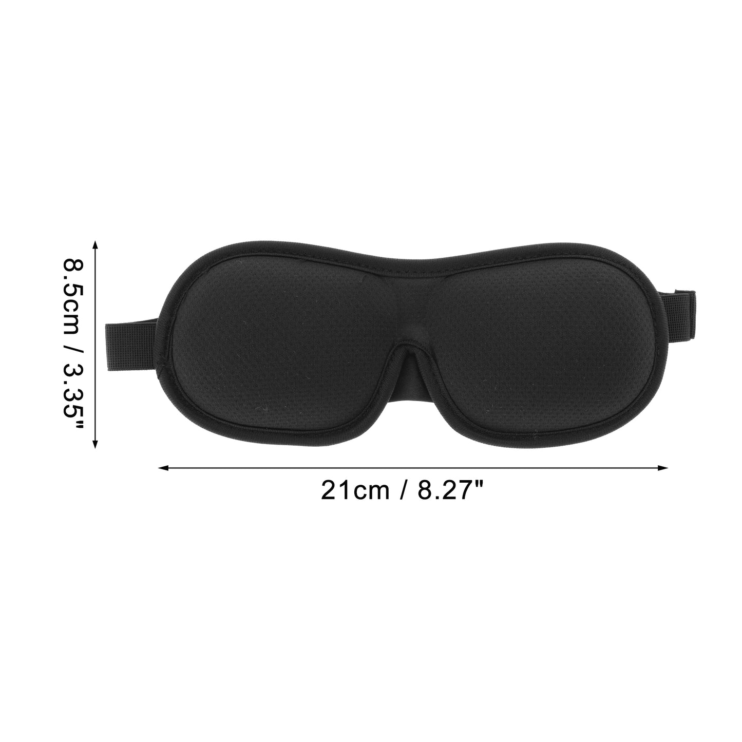 Soft Mesh Style 3D Sleep Mask with Earplugs Set for Rest Black