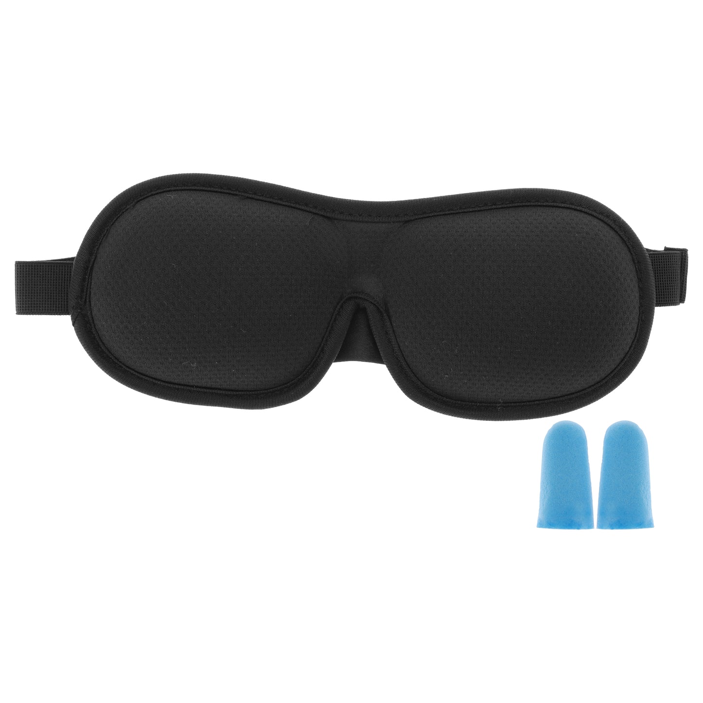 Soft Mesh Style 3D Sleep Mask with Earplugs Set for Rest Black