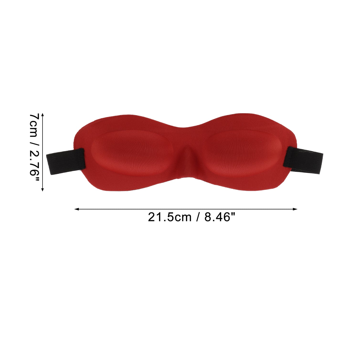 Soft Elastic Band 3D Sleep Eye Mask for Travel Red