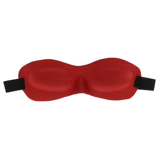 Soft Elastic Band 3D Sleep Eye Mask for Travel Red
