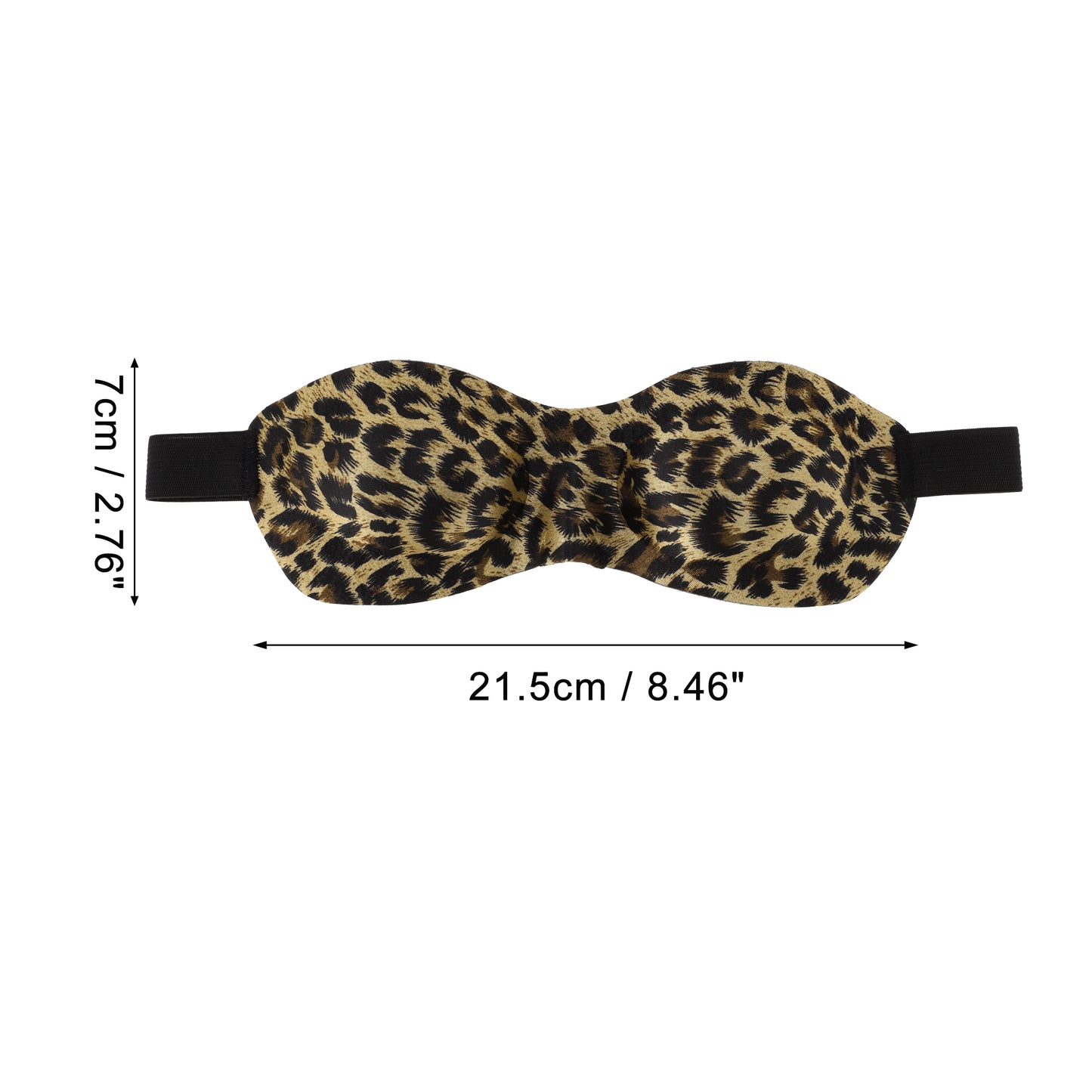 Soft Elastic Band 3D Sleep Eye Mask for Travel Brown