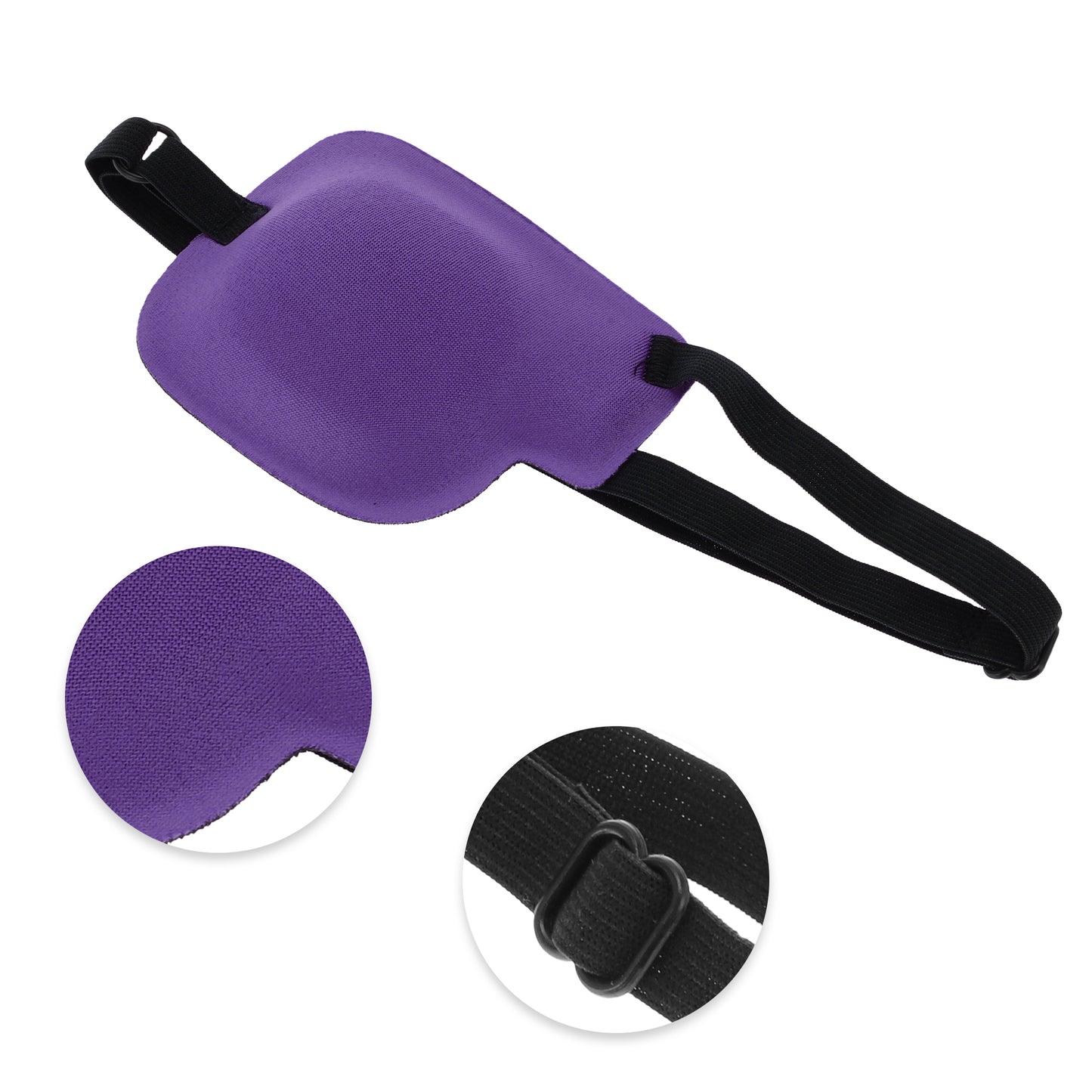 Soft Adjustment Buckle 3D Sleep Mask 1 Pc Right Eye Purple