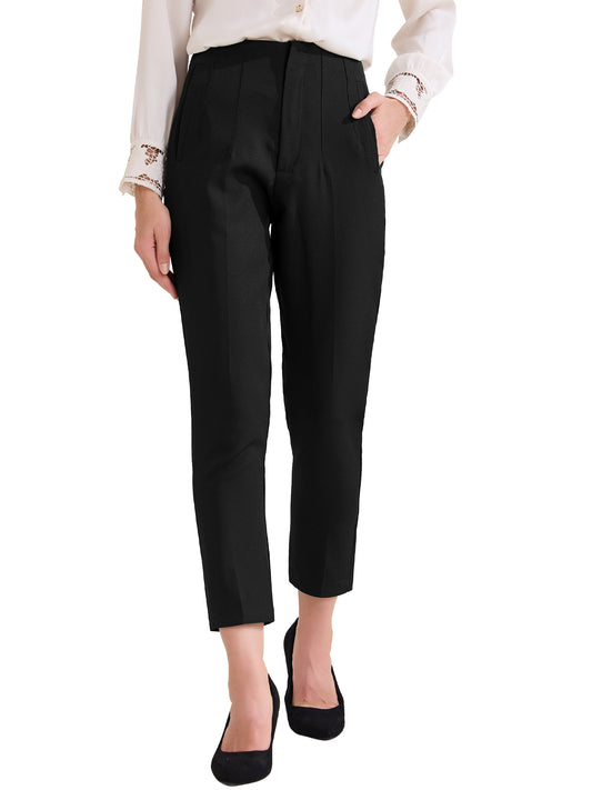 Women's High Waisted Packets Business Work Office Casual Long Pants