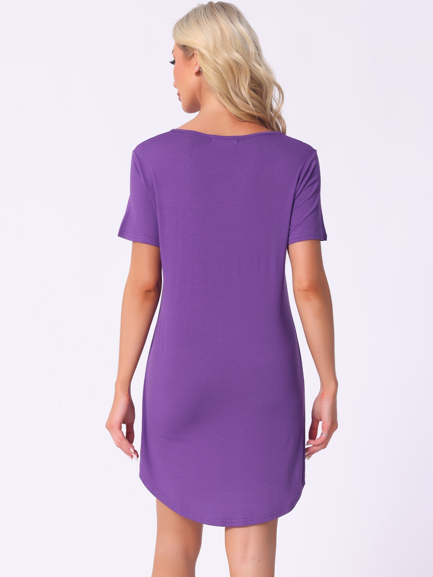 Women's Loungewear T-shirt Dress Short Sleeve Nightdress