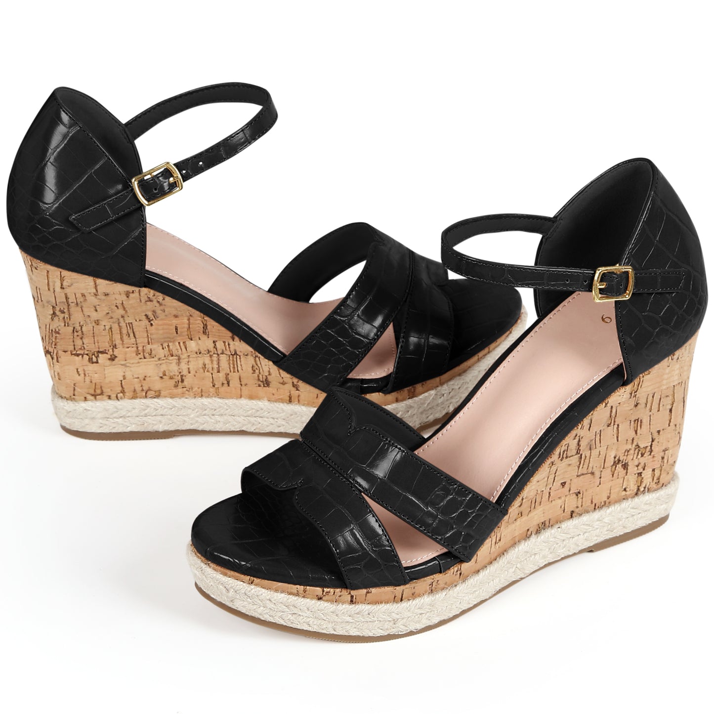 Women's Cork Wedges Platform Wedge Heel Sandals