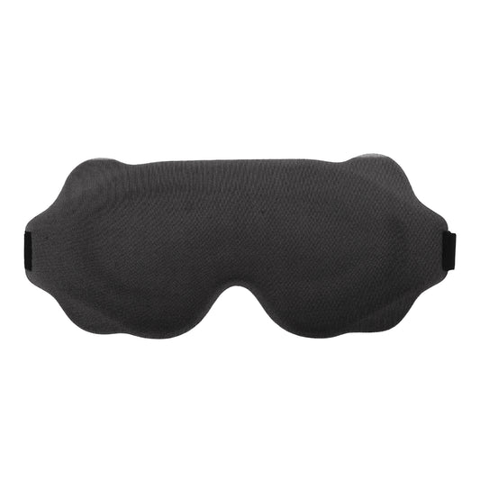 Soft Wave Shape 3D Eye Mask for Travel Office Black