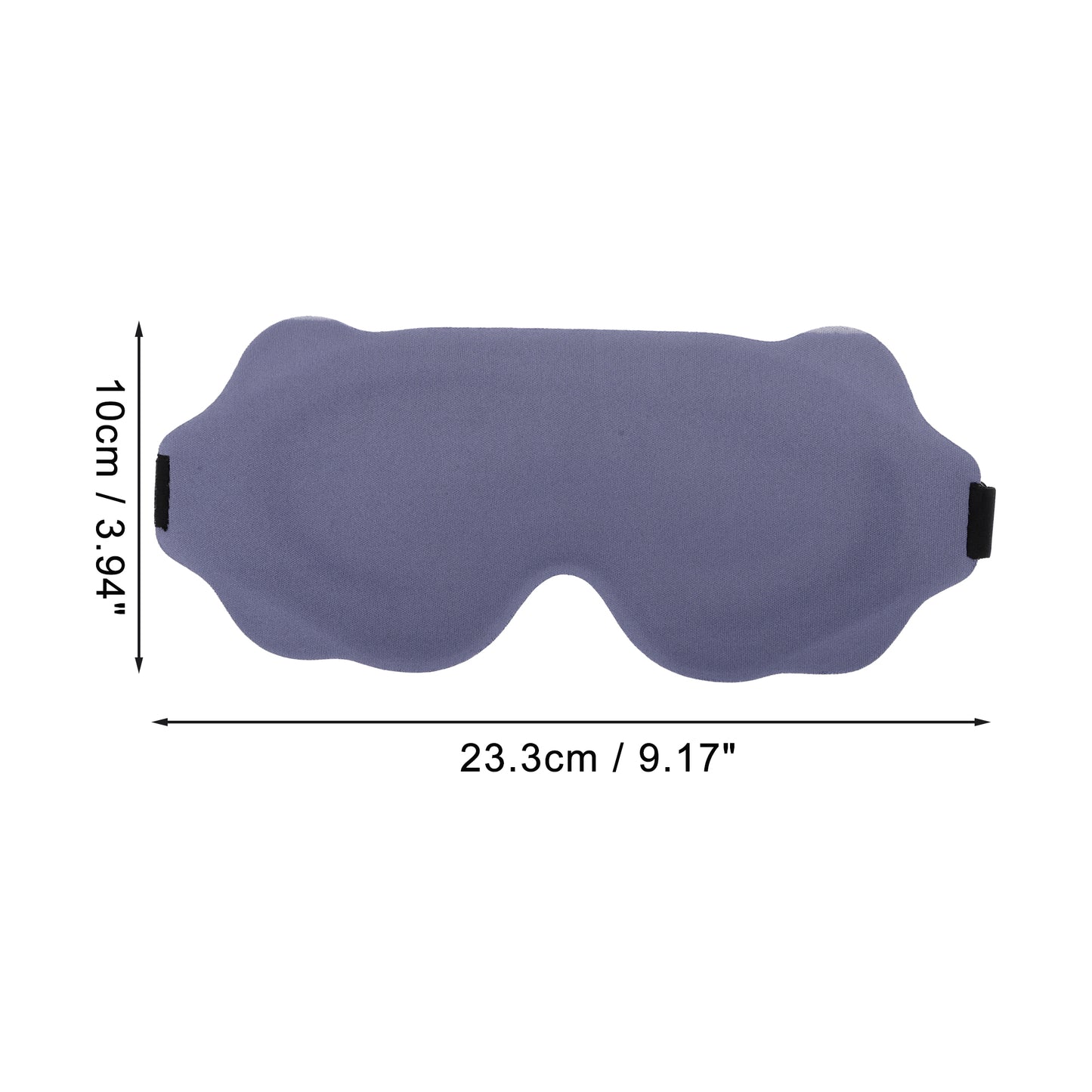 Soft Wave Shape 3D Eye Mask for Travel Office Purple