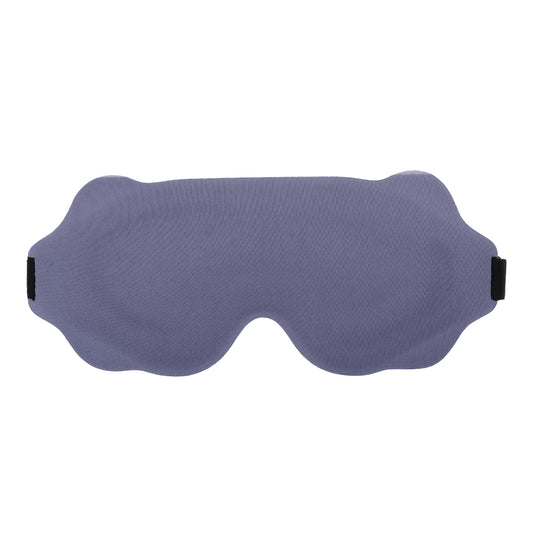 Soft Wave Shape 3D Eye Mask for Travel Office Purple