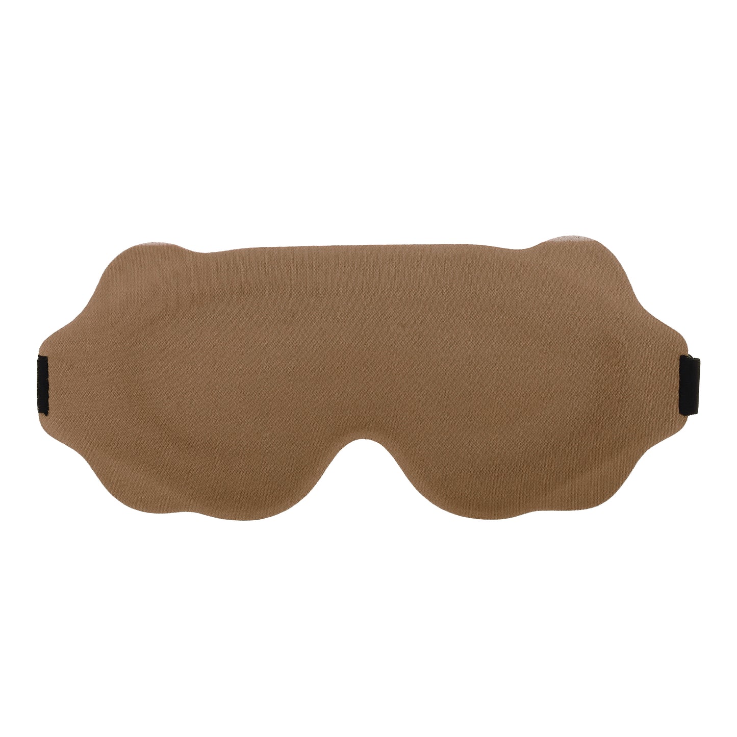 Soft Wave Shape 3D Eye Mask for Travel Office Camel