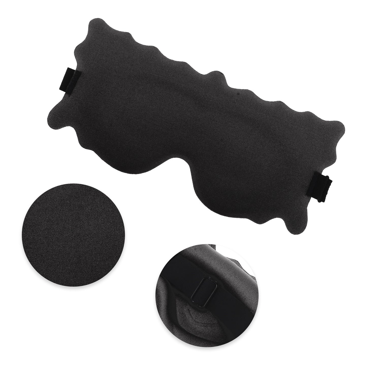 Soft Butterfly Shape 3D Eye Mask for Travel Office Black