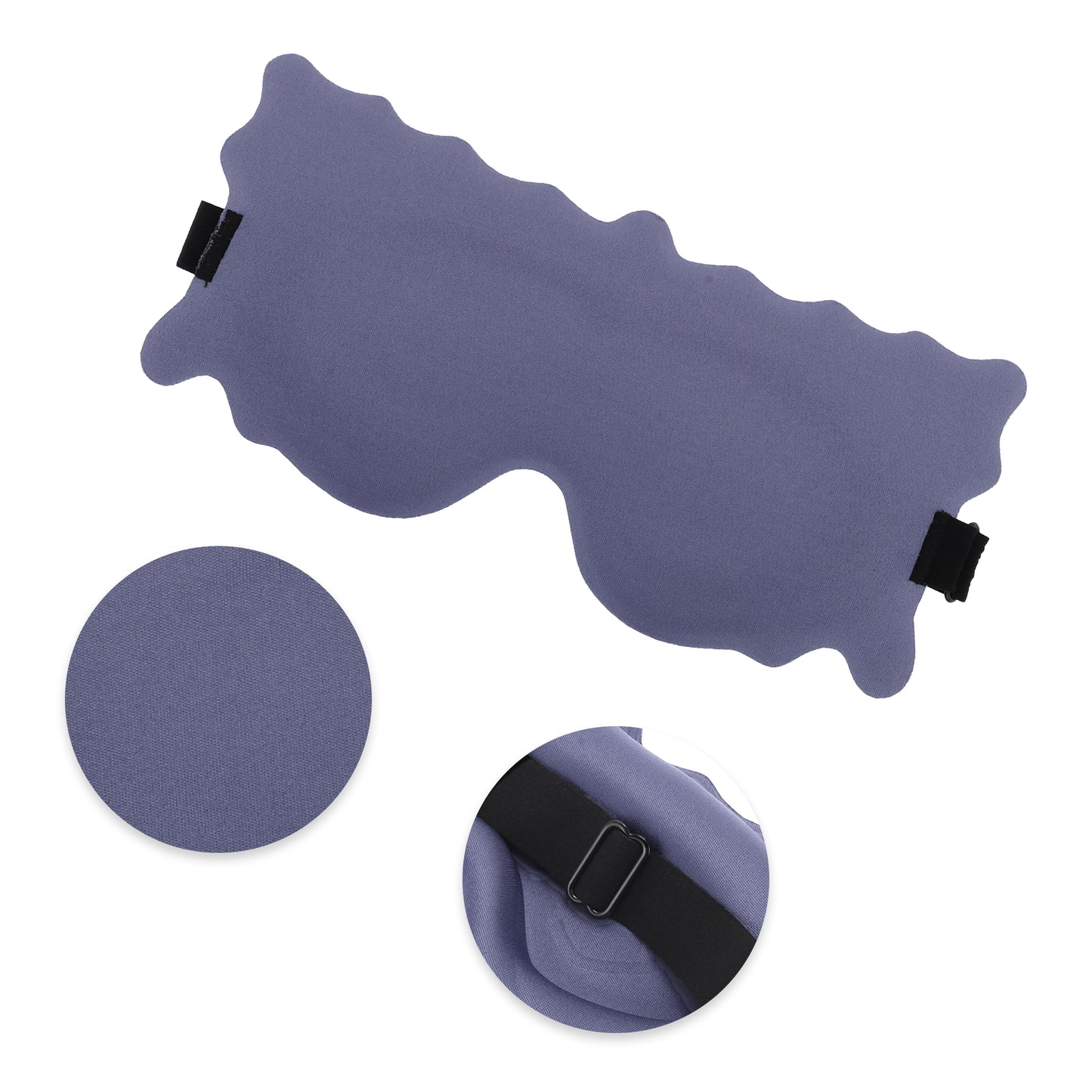 Soft Butterfly Shape 3D Eye Mask for Travel Office Purple