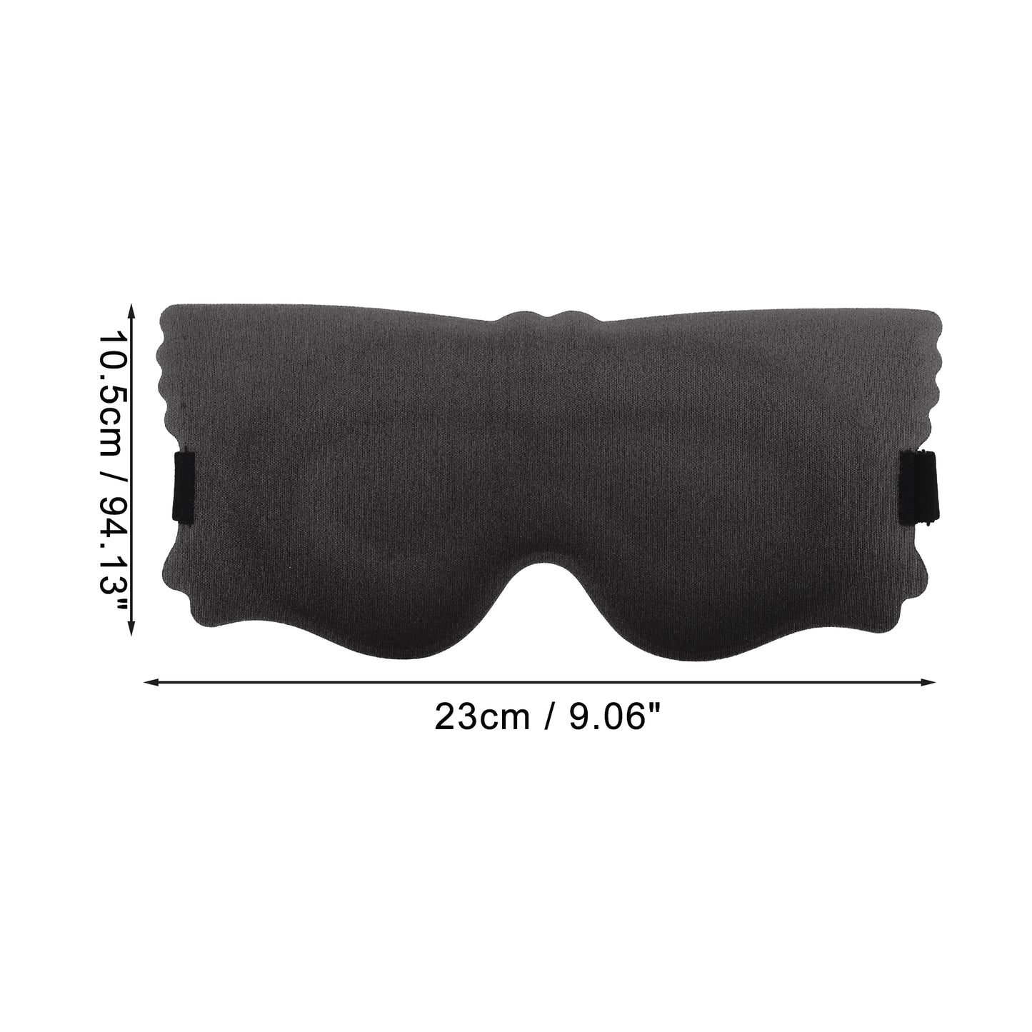 Soft Elastic Buckle Band 3D Eye Mask for Travel Office Black