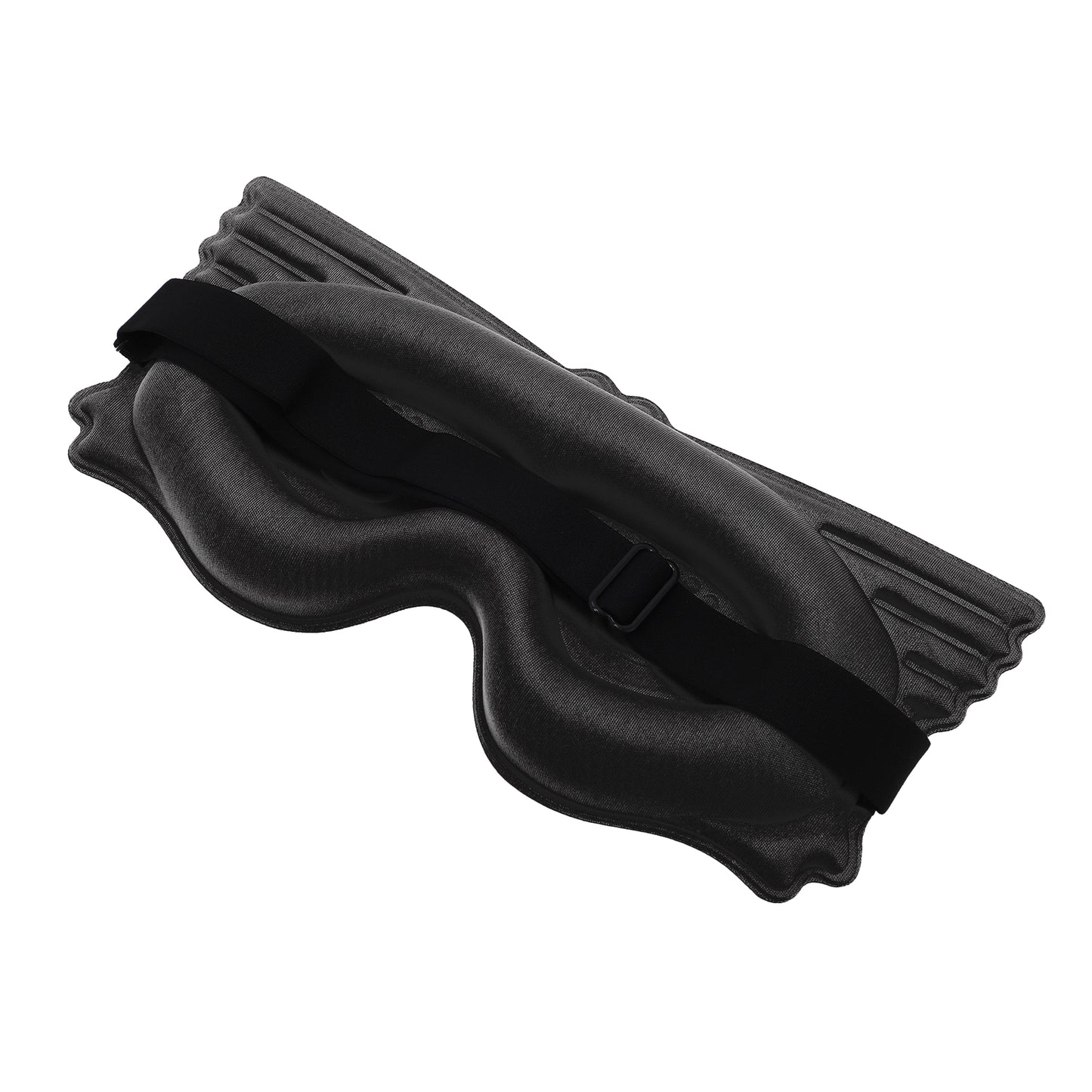 Soft Elastic Buckle Band 3D Eye Mask for Travel Office Black