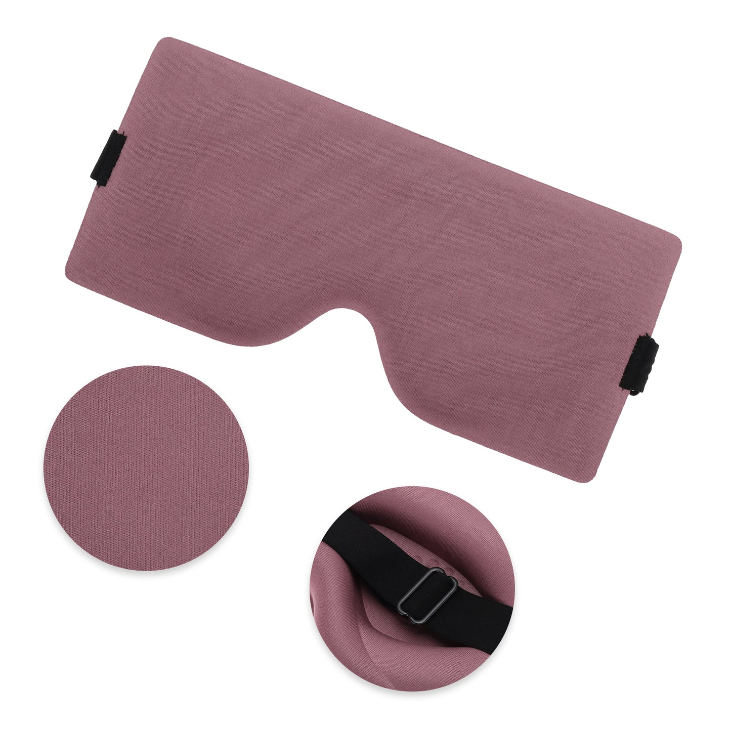 Soft Geometric Shape 3D Eye Mask for Travel Office Cameo