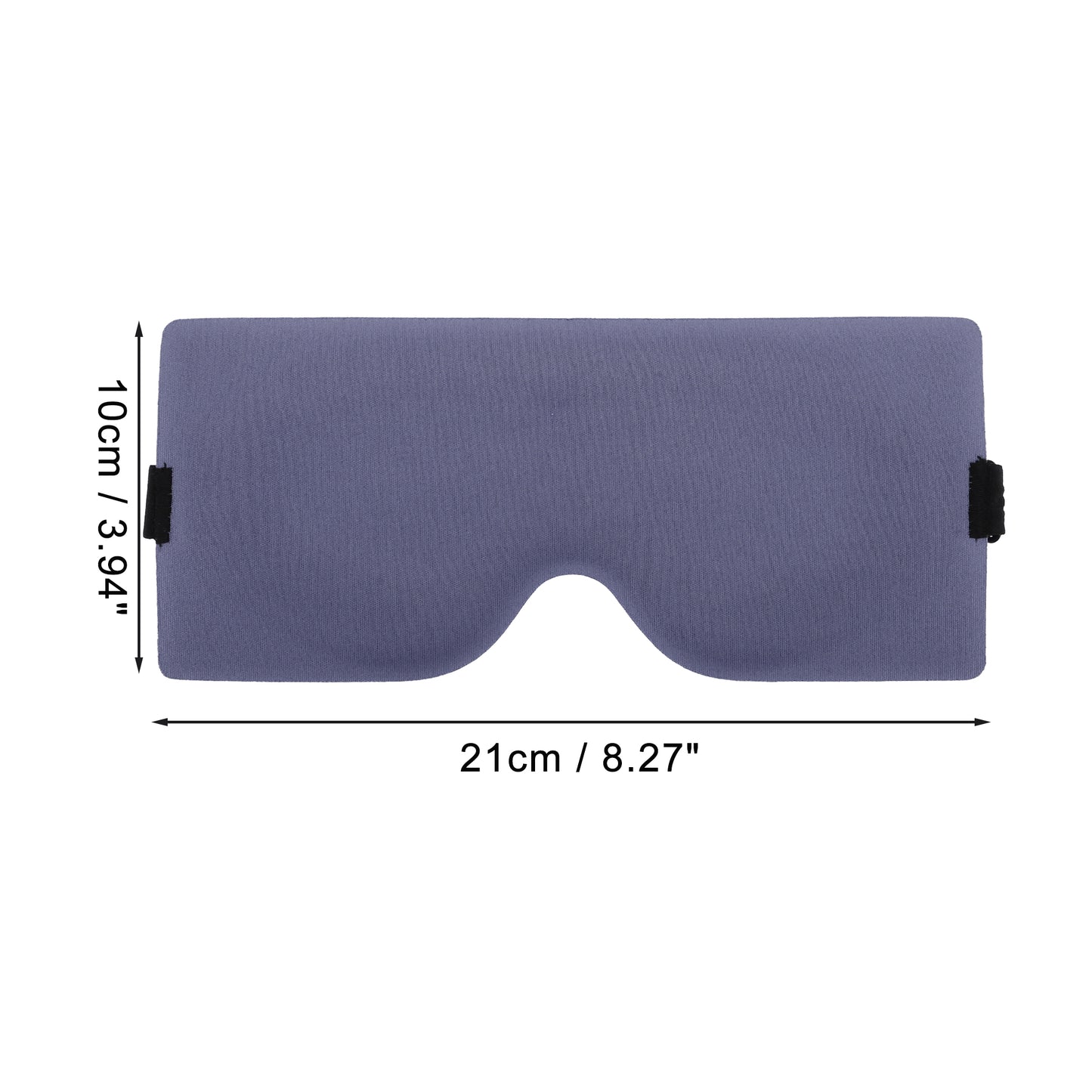 Soft Geometric Shape 3D Eye Mask for Travel Office Purple