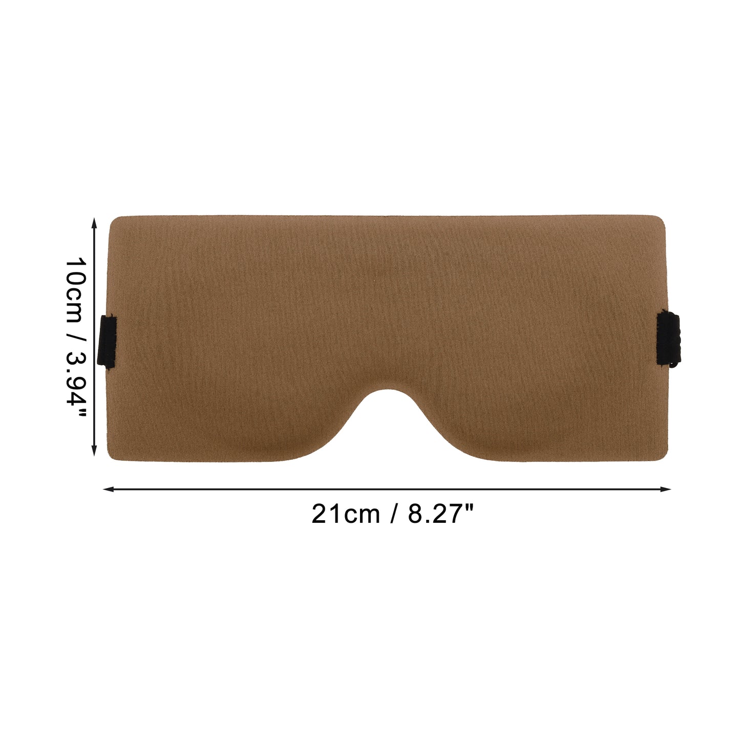Soft Geometric Shape 3D Eye Mask for Travel Office Camel