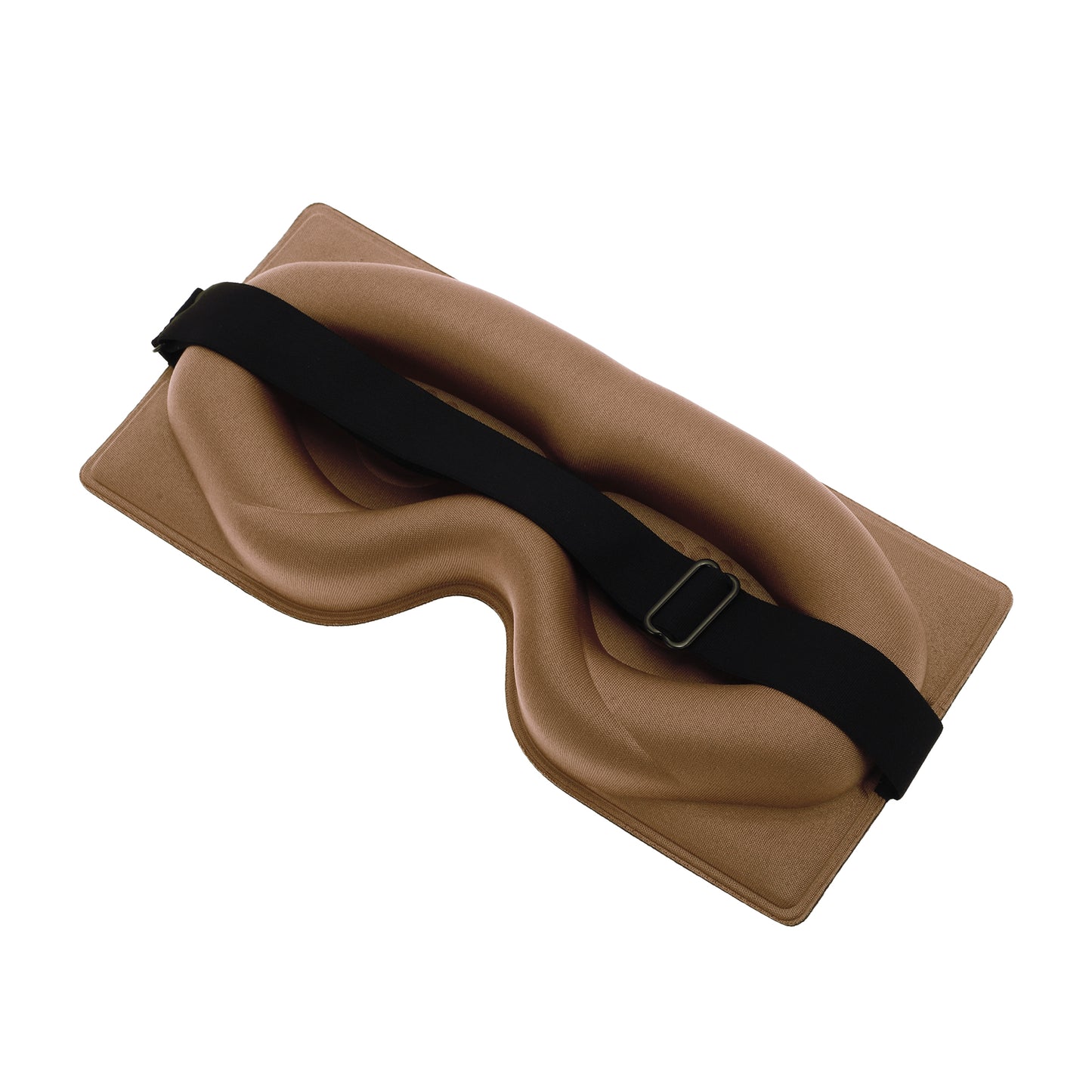 Soft Geometric Shape 3D Eye Mask for Travel Office Camel