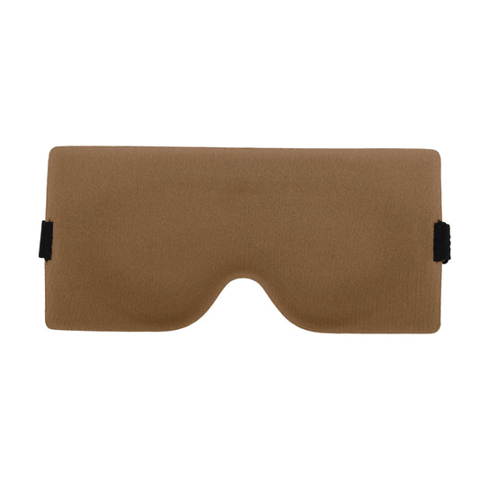 Soft Geometric Shape 3D Eye Mask for Travel Office Camel
