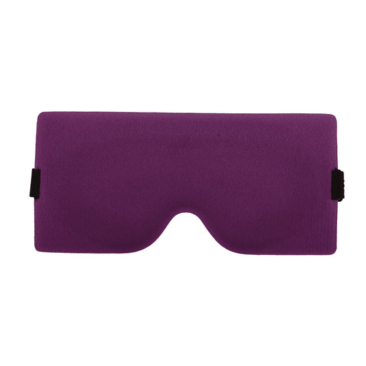 Soft Geometric Shape 3D Eye Mask for Travel Office Purplish Red
