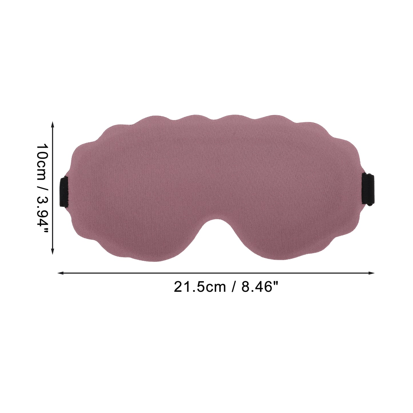 Soft Elliptical Shape 3D Eye Mask for Travel Office Cameo