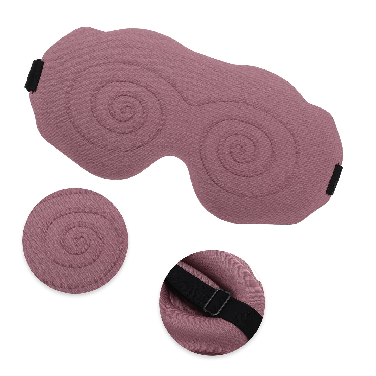 Soft Curved Shape 3D Eye Mask for Travel Office Cameo