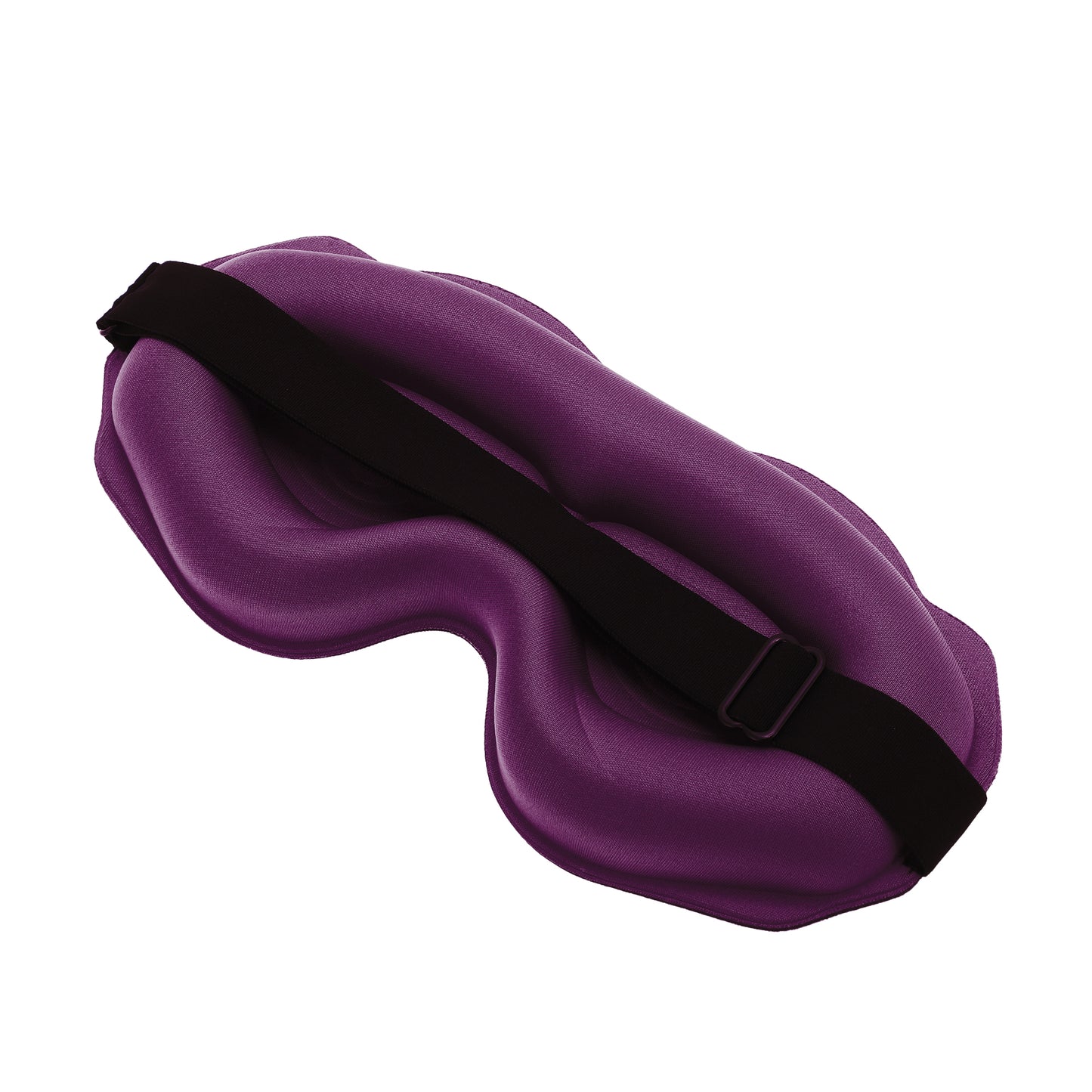 Soft Curved Shape 3D Eye Mask for Travel Office Purplish Red