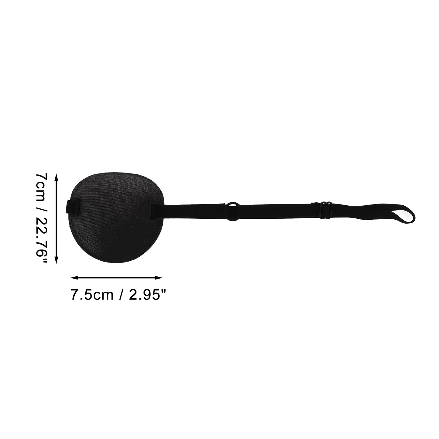 Soft Ring Buckle Shape 3D Eye Mask Single Eye Shade Cover Black