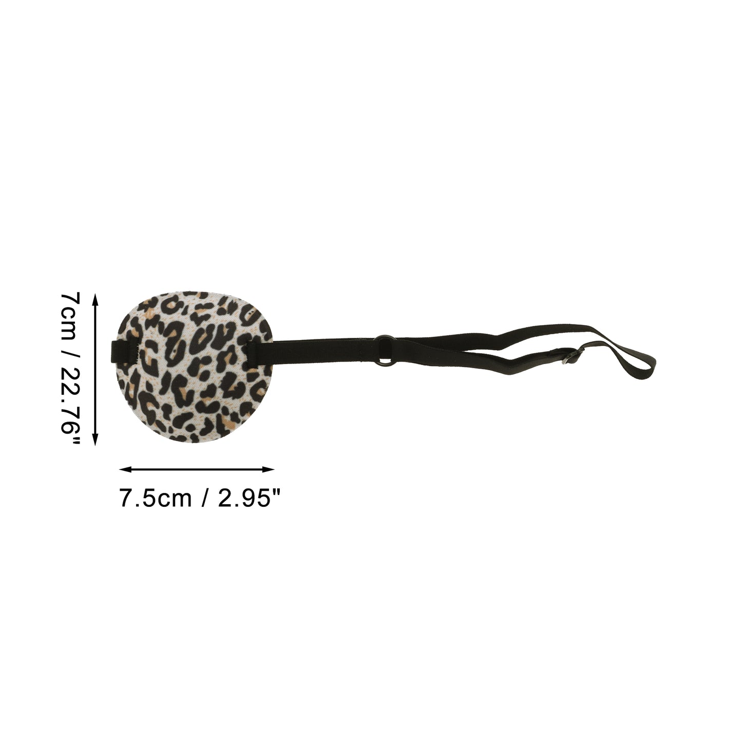 Soft Ring Buckle Shape 3D Eye Mask Single Eye Shade Cover Brown